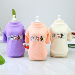 《現貨下單》寵物服飾秋冬季新款狗狗衣服泰迪小型犬寵物秋冬裝聊天小狗毛衣印花T恤 小狗毛衣 貓咪厚外套 小狗衣服
