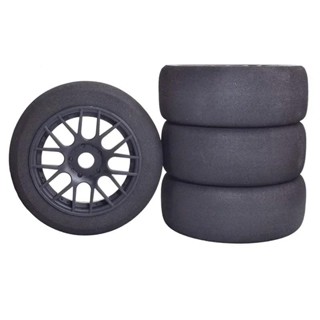 4 件裝 1/8 4WD Nitro Off 海綿輪胎 Flat RunWheel Rim 17mm Hex 適用於 1