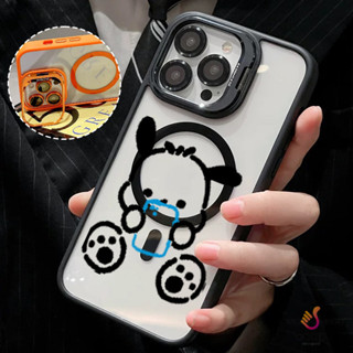 全身帕恰狗 磁吸防摔殼 金屬鏡頭支架 磁吸手機殼 iPhone 16 15 14 13 12 11 Pro Max防摔殼