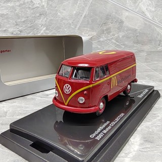 1/64 大眾 T1 可口可樂麥當勞合金麵包車模型 漆面輕微疹子絕版車模