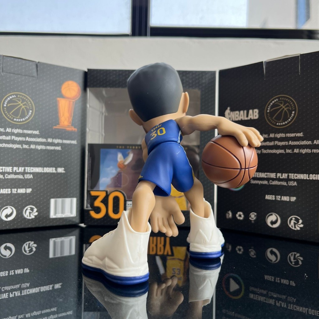 庫里手辦｜NBA GK擺件｜30號球星模型｜全明星潮玩｜動漫風籃球手辦｜桌面裝飾模型｜庫里潮玩擺設｜彩盒包裝手辦