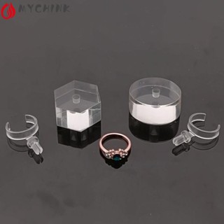 CHINK 展示道具,幾何亞克力盒耳環戒指展示架,創意結婚戒指珠寶戒指收納盒支架盒攝影道具
