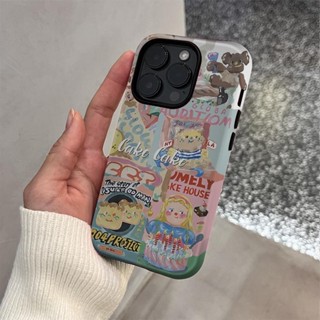 復古生日蛋糕派對保護殼適用於 iPhone 11 15Pro 14ProMax 7plus 13Pro 16ProMax