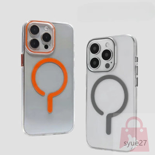 適用於 IPhone 16 Promax 創意潮牌問號磁性手機殼 15Pro 透明 PC 保護殼 14ProMax