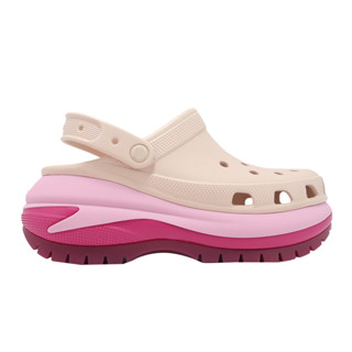 Crocs 卡駱馳 Mega Crush 光輪 男女鞋 石英粉 洞洞鞋 厚底增高 [YUBO] 2107496WS
