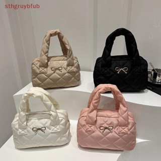Sthb 女士小號絎縫單肩包輕便手提包時尚腋下包女孩蓬鬆手提包 TW