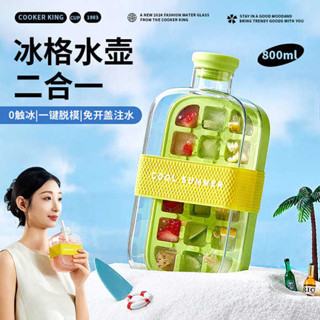 COOL爽冰塊模具按壓冰格杯家用食品級DIY製冰盒水壺凍冰塊神器