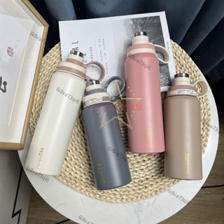 【蝦皮熱賣】 臺灣齣貨限時特惠600ml/800ml戶外運動水壺304不鏽鋼真空保溫盃環保車載咖啡盃手提式運動保溫盃隨手