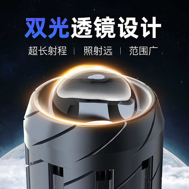 【台灣出貨】光陽雷霆王RCK180機車led大燈改裝配件透鏡遠光近光一體燈泡