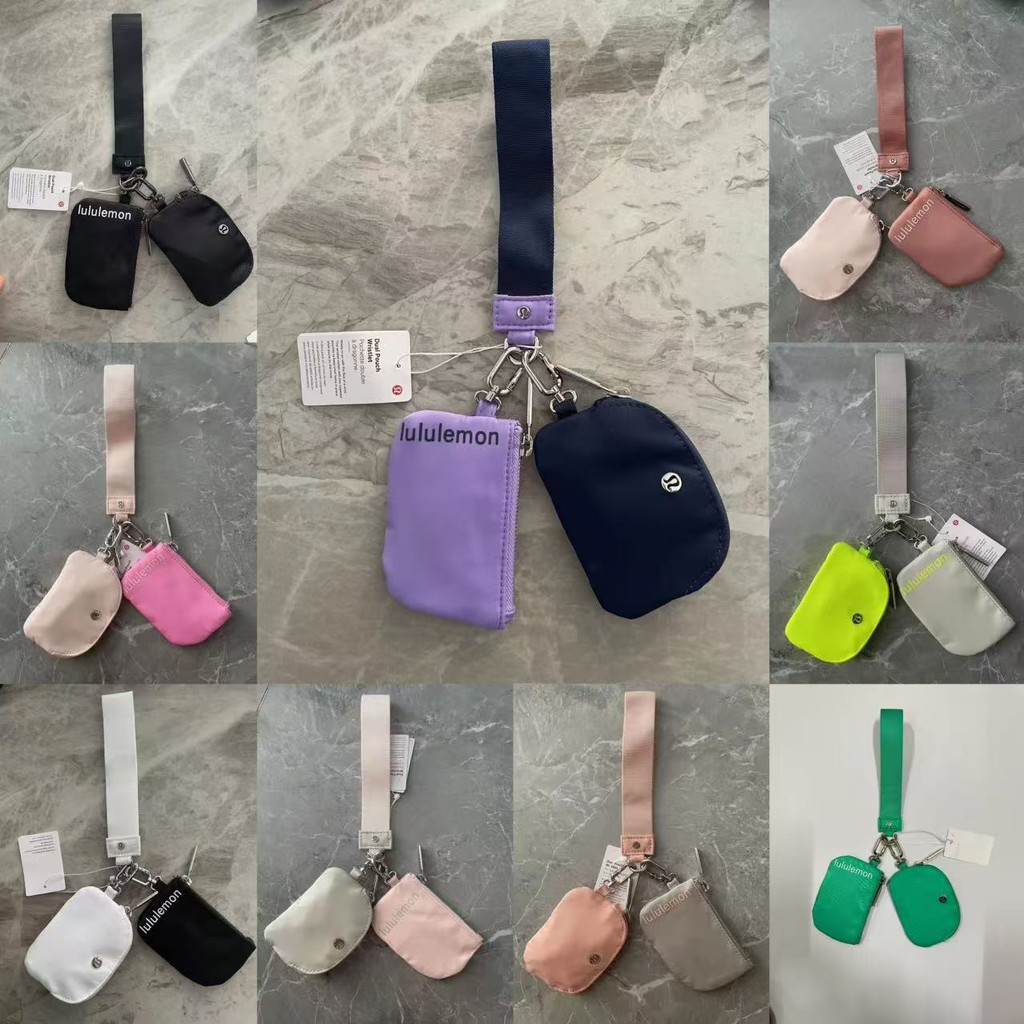 Lulu 免提腕帶錢包 - 防水輕便零錢包，可存放卡片、鑰匙和必需品 Lululemon 健身旅行和日常使用配件