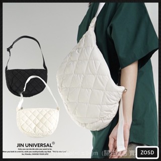 韓國門市代購 JIN UNIVERSAL 菱格紋雲朵造型肩揹包 側揹包 手提包批發價手提包斜挎包 潮人ins'