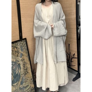 免運 臺灣出貨 特大碼300斤胖mm新中式夏季新品女裝外套清冷感溫柔防曬外套上衣