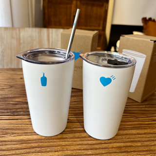 日本BLUEBOTTLE小藍瓶咖啡杯不銹鋼保溫隨行隨手杯ins風車載杯