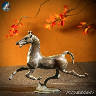 銅馬擺件純銅馬踏飛燕馬到成功銅奔馬客廳玄關桌面裝飾仿古生肖馬