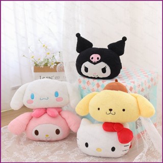 三麗鷗 HQ3 Sanrio Melody Pom Purin肉桂黑米Hello Kitty可愛卡通汽車內飾抱枕座椅頸玩