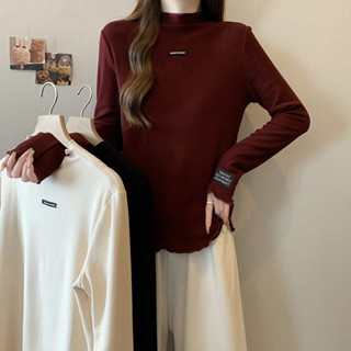 衣時尚 上衣 長袖T卹 中大尺碼 發熱衣 大尺碼上衣 L-4XL 新款T卹上衣內穿打底4F093-33320.