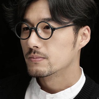 小圓形防藍光眼鏡男士女士電腦護目鏡圓形透明眼鏡品牌設計復古鏡框