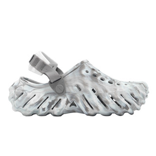 Crocs 卡駱馳 Echo Marbled Clog 男女鞋 月光灰 洞洞鞋 [YUBO] 2084541NL