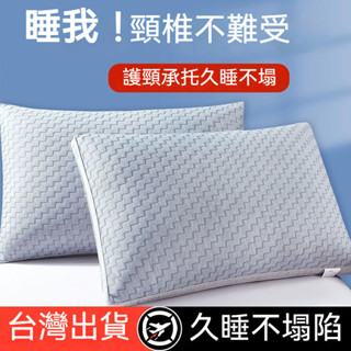 【工廠直銷】高品枕頭 枕芯 釋壓枕 靜音枕 高枕頭芯 護頸椎 涼感枕頭 抗菌枕 不塌陷枕 單人雙人 深睡眠記憶枕 可機洗