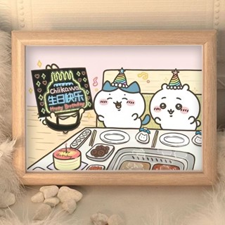 ✨現貨 新款Chiikawa生日快樂擺臺 兒童可愛卡通相框 房間擺件 送朋友禮物