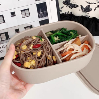便當盒 韓國便當盒 日式便當盒矽膠飯盒可微波爐加熱上班族學生專用分格保鮮盒大容量