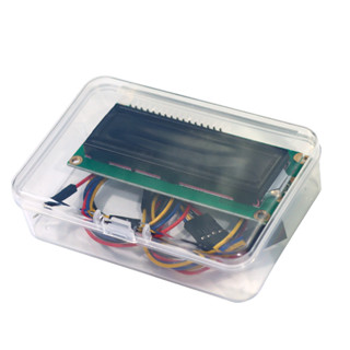SIMAIR 透明外殼 1602 LCD 螢幕顯示模組,焊接適配器板,提供杜邦線