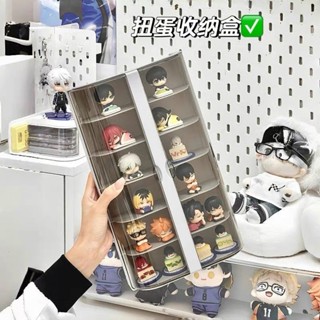 吧唧收納盒/展示架Baji storage box扭蛋收納盒多功能多格大容量盲盒吧唧展示架學生桌面整理文具筆盒25.4.