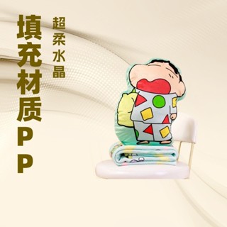 蠟筆小新表情包抱枕毯子二合椅子靠枕空調毯動漫周邊兒童睡覺枕頭