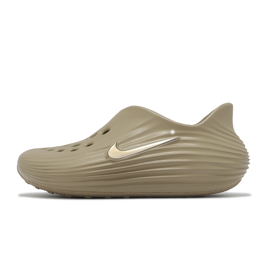 Nike 懶人鞋 Reactx Rejuven8 GS 大童 女鞋 卡其 洞洞鞋 [ACS] IF1746-200