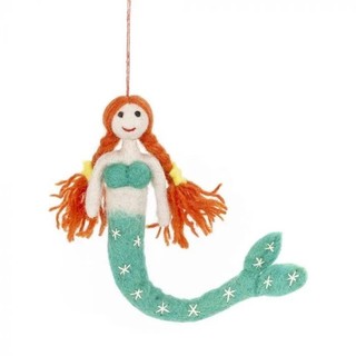 尼泊爾 felt so good 手工羊毛氈吊飾/ 小美人魚 eslite誠品