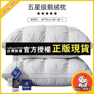 臺灣出貨 睡眠科技枕 科技 抗菌 除蟎 枕芯 護頸椎 助眠枕 羽絨枕頭護頸椎助睡眠五星級酒店白鵝絨高檔枕