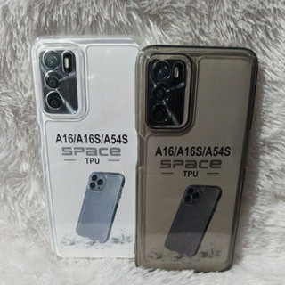 軟殼外殼 OPPO A16 A16S A54S 透明透明矽膠 HP 相機背面保護膜