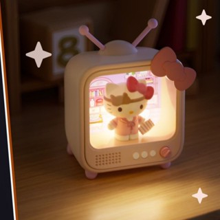 三麗鷗電視小夜燈HelloKitty發光擺件 美樂蒂桌面童年透明便宜高顏值生日禮物送女生