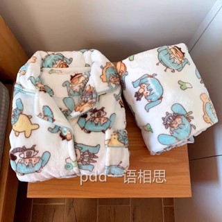 🚀臺灣發貨 法蘭絨睡衣 初音未來 Miku睡衣 秋冬睡衣 珊瑚絨睡衣 加厚加絨 保暖睡衣 家居服 超柔軟 家居服套裝