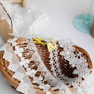 1M花形白色蕾絲刺繡水溶性連衣裙旗袍服裝蕾絲配飾