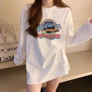 新款春裝女士上衣女寬鬆百搭韓版洋氣秋季長袖t恤女打底衫