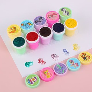 現貨«塗鴉印章» 小馬寶莉印章 圖案ins可愛卡通兒童印章奬勵幼兒園可水洗蓋章玩具6
