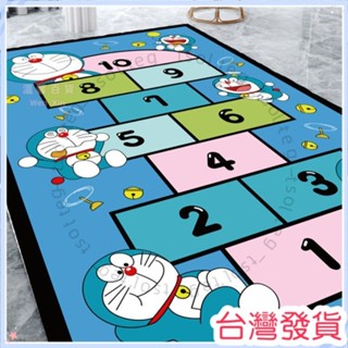 🍠臺灣發貨+統編🍠跳房子地毯 卡通客廳臥室隔涼地墊 幼兒園數字早敎地墊 兒童房爬爬墊 防滑遊戲地墊 KT跳房子地