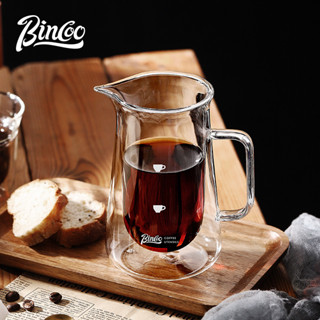 ✨新品特惠✨水杯 咖啡杯 Bincoo雙層玻璃咖啡壺手衝分享壺套裝隔熱冷萃壺冰美式精緻品鑑杯