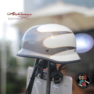 《美式工廠》Air runner 德軍 鋼盔 安全帽 Scallop 飛標 白/灰 絶版特價品