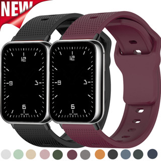 XIAOMI MI 反扣矽膠錶帶相容 Redmi watch 4 錶帶適用於小米 Mi Band 9/8 Pro 替換手