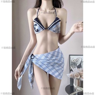 臺灣出貨⭐|2025新款美式複古少女比基尼顯瘦遮肚聚攏度假裙式分體泳衣li586865