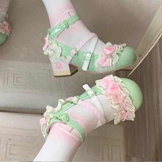 【韓系小皮鞋】JK小皮鞋甜美可愛蘿莉塔低跟鞋子Lolita皮鞋瑪麗草莓少女學院