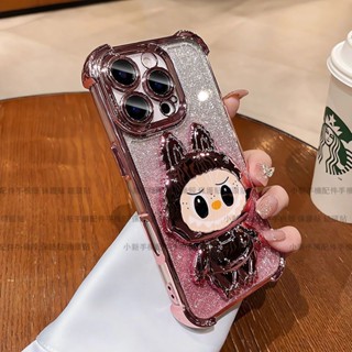 冰晶鎧甲 四角防摔 拉布布 補妝鏡 手機殼 紅米 14C Note 10 10S 11 11S 4G 12 Pro 5G