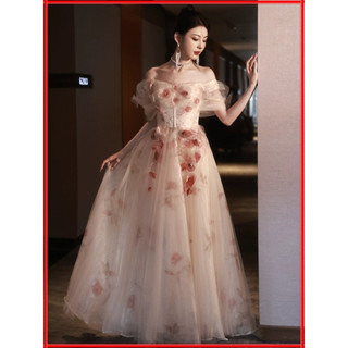🔥臺灣出貨 漫cos 敬酒服 新娘結婚訂婚超仙晚禮服女 輕奢小眾高階成人禮 高階感公主裙 婚紗cos 洋裝喜宴 輕婚紗