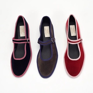 shoes鞋魔【臺灣出貨】出口西班牙訂單女鞋 時尚森女系淺口平底鞋 拼色皮帶扣平底軟面舒適瑪麗珍鞋 復古奶奶鞋 女單鞋夏