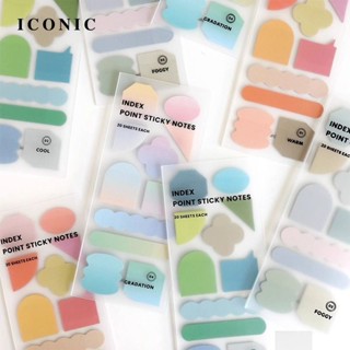 🍟薯條家 韓國ICONIC POINT彩色異型便籤貼索引貼閱讀重點標註標記手帳裝飾 便利貼 便條紙 便條 便簽