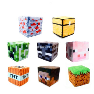 Minecraft🗺️ 我的世界苦力公仔大號TNT炸彈草坪方塊抱枕靠墊毛絨玩具 周邊毛絨玩具 毛絨擺件公仔 公仔擺件