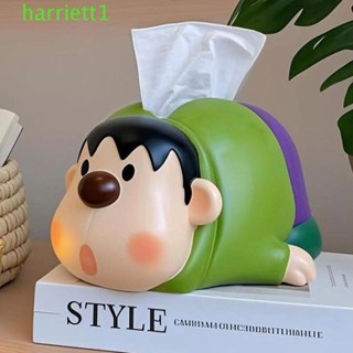 HARRIETT蠟筆小新紙巾盒,裝飾性的娃娃玩具胖虎紙巾盒,人物模型卡通片日本卡通小型新模型玩具