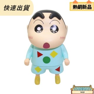 【特惠促銷】蠟筆小新存錢罐,儲蓄罐圖模型蠟筆小新錢盒,動漫卡通藍色衣服蠟筆小新收納盒